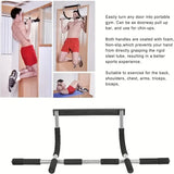 NNETM Multifunctional Pull-Up Bar Door Rack: Stainless Steel Upper Body Trainer