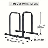 NNETM 2pcs Multifunctional Heavy-Duty Pull-Up Stand - Single and Parallel Bars