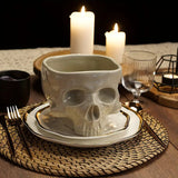 NNETM Skull Serving Bowl - Vintage Gothic Table Decor