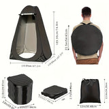 NNETM Portable Outdoor Toilet Kit with Privacy Tent