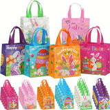 NNETM Easter Gift Bags Rabbit Egg Print Tote (30pcs)