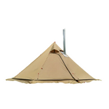 NNETM Ultra-Light 3.2m Diameter Four-Season Camping Pyramid Tent with Smoke Window