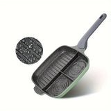 NNETM Griddle Pan Non-Stick Divided Cooking (3-in-1)