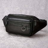 NNETM Leather Waist Travel Bag