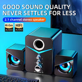 NNETM 9D Surround Sound 2.1 Channel USB Speakers