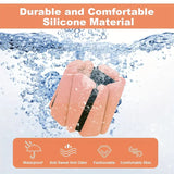 NNETM 1 Pair Silicone Weighted Wristbands & Ankle Straps, 2lbs/907.18g - Salmon Pink