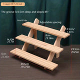 NNETM Add a touch of elegance with this handcrafted wooden riser shelf