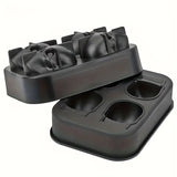 NNETM 3D Skull Ice Cube Tray Maker - 4Pcs