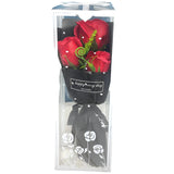 NNEOBA 3 Heads Artificial Rose Bouquet Pink Flowers Gift