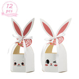 NNETM 12pcs Easter Bunny Ear Gift Boxes, Spring Party Favors