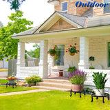 NNETM 5-Pack Metal Plant Stands for Indoor and Outdoor Use