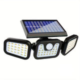 1pc 74-LED Solar Motion Sensor Wall Light 3-Level