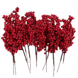 NNEOBA Artificial Red Berry Flowers Bouquet