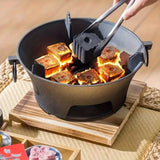 NNETM Cast Iron Charcoal Stove Rack for Outdoor Use