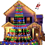 NNETM Enchanting Christmas Waterfall Tree Lights: 8 Magical Modes