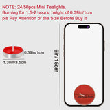 NNETM 24pcs Red Tea Light Candles