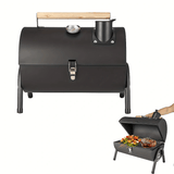 NNETM Portable Charcoal Grill BBQ Smoker with Handle