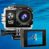 NNETM HD 1080P Sport Action Camera with 2-inch LCD Screen and Waterproof Housing