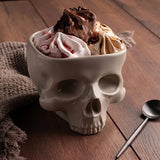NNETM Skull Serving Bowl - Vintage Gothic Table Decor