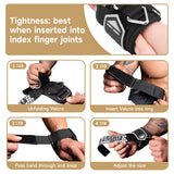 NNETM D-Ring Lifting Straps Wrist Support
