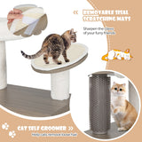NNECW 2 In 1 Cat Tree with Litter Box Enclosure for Indoor Cars