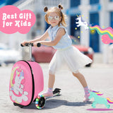 NNECW 2-IN-1 Kids Luggage with Wheels for  Kids Ages 5+