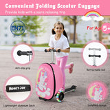 NNECW 2-IN-1 Kids Luggage with Wheels for  Kids Ages 5+