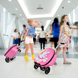 NNECW 2-IN-1 Kids Luggage with Wheels for  Kids Ages 5+