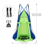 NNECW 2 in 1 Tree Tent Swing Set with Adjustable Hanging Ropes