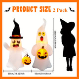 NNEOBA Giant Inflatable Ghost Halloween Yard Decoration (4 ft)