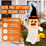 NNEOBA Giant Inflatable Ghost Halloween Yard Decoration (4 ft)