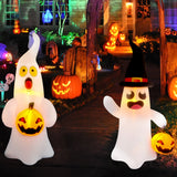 NNEOBA Giant Inflatable Ghost Halloween Yard Decoration (4 ft)