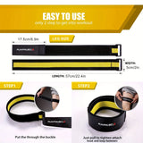 NNEOBA 2PCS Adjustable Blood Flow Restriction Bands Yellow