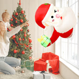 NNEOBA 3.5Ft Christmas Inflatable Santa Claus Leaning Out from Window