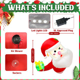 NNEOBA 3.5Ft Christmas Inflatable Santa Claus Leaning Out from Window