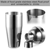 NNEOBA 6pcs Stainless Steel Cocktail Shaker Bartending Kit