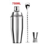 NNEOBA 6pcs Stainless Steel Cocktail Shaker Bartending Kit