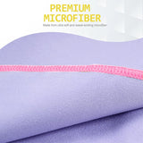 NNEOBA 3 Piece Towel Set for Fitness & Bath (Purple)