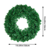 NNEOBA PVC Christmas Wreath for Home Decoration