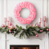 NNEOBA Christmas Wreath Snowflake Door Hanging