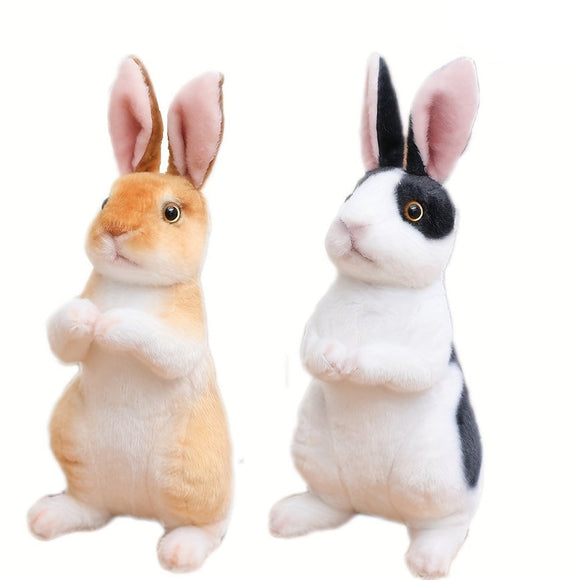 NNETM 2pcs Lifelike Bunny Plush Toy Set