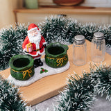 Festive Santa Claus Salt and Pepper Shaker Set Christmas Table Decor