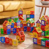 Large House Building Blocks Set 48pcs Colourful Creative Construction Toy