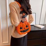 NNETM Halloween Pumpkin Crossbody Shoulder Bag