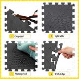 NNEOBA Puzzle Exercise Mat with EVA Interlocking Floor Tiles (16pcs)