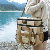 NNETM Large Outdoor Double-Layer Crossbody Bag