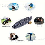 NNETM Wooden Balance Board Core Trainer for Home Fitness