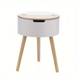NNETM Floor Standing Organizer Lift-Top Storage Side Table