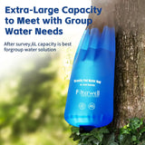 NNETM Filterwell 6L Gravity Water Filter Straw for Travel and Emergency