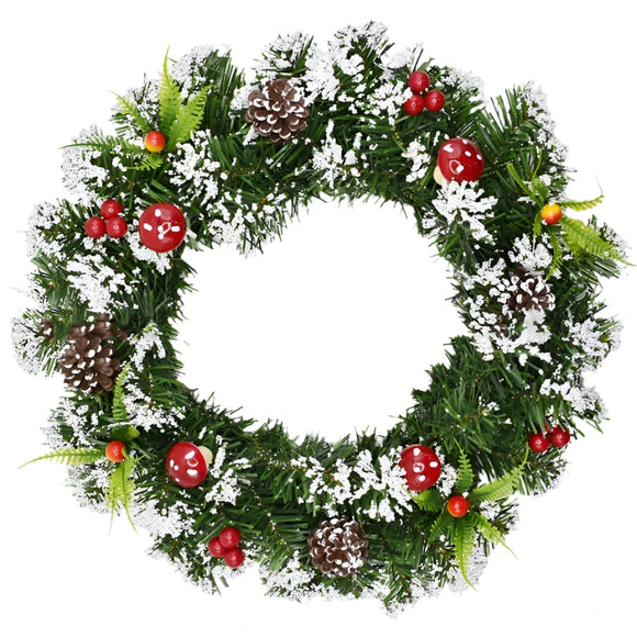 NNEOBA Christmas Wreath for Front Door Seasonal Decor